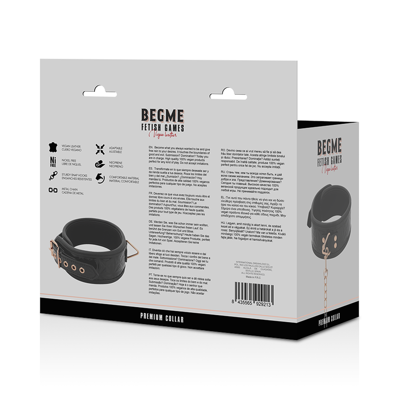 BEGME - BLACK EDITION PREMIUM COLLIER EN CUIR VEGAN – Image 8