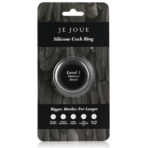 JE JOUE - ANNEAU PÉNIAL EN SILICONE EXTENSION MAXIMALE - NOIR – Image 6