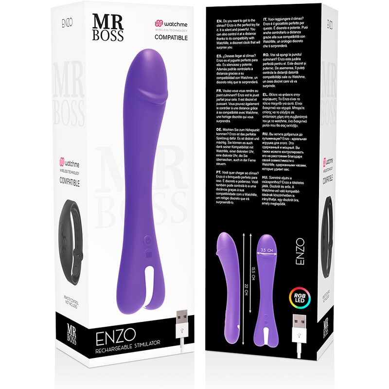 MR BOSS - ENZO VIBROMASSEUR + TÉLÉCOMMANDE WATCHME – Image 10