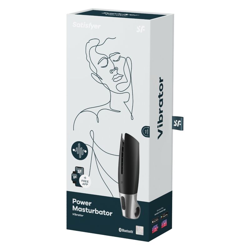 SATISFYER - MASTURBATEUR PUISSANT NOIR – Image 2