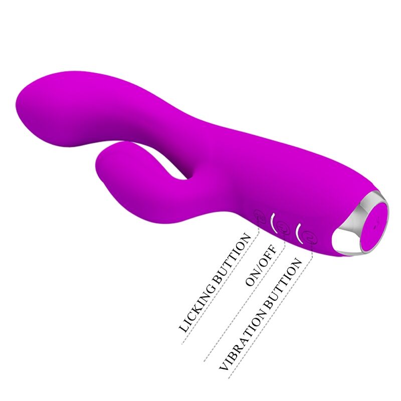 PRETTY LOVE - VIBRATEUR LAPIN RECHARGEABLE GLORIA IMPERMÉABLE VIOLET – Image 3