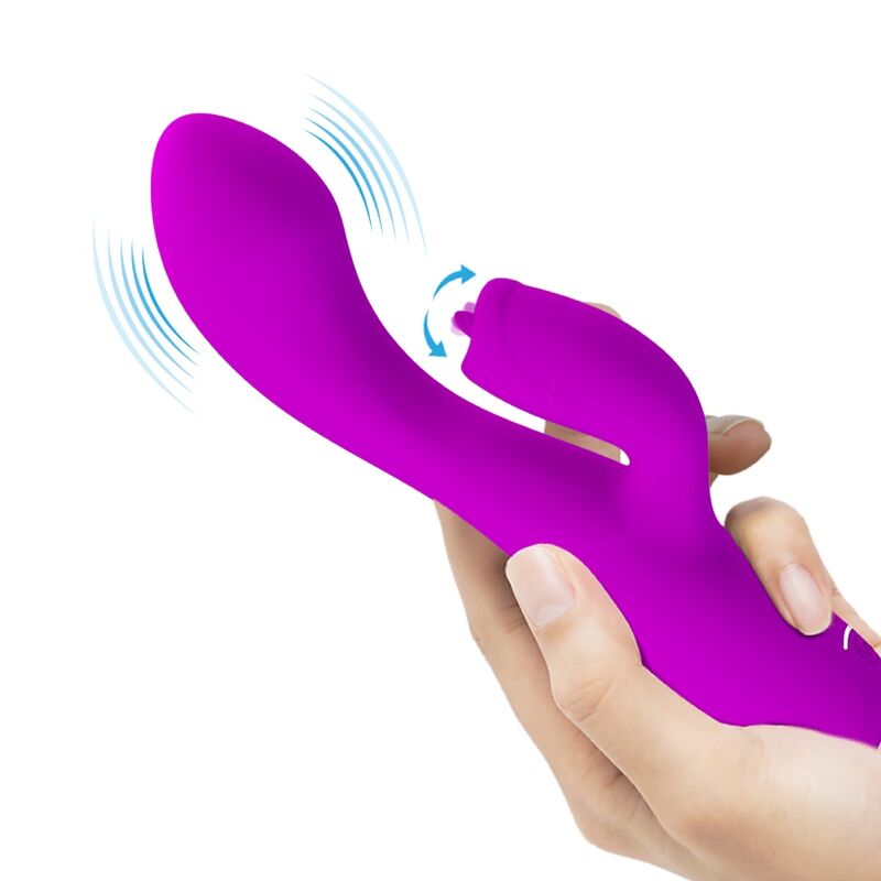 PRETTY LOVE - VIBRATEUR LAPIN RECHARGEABLE GLORIA IMPERMÉABLE VIOLET – Image 2