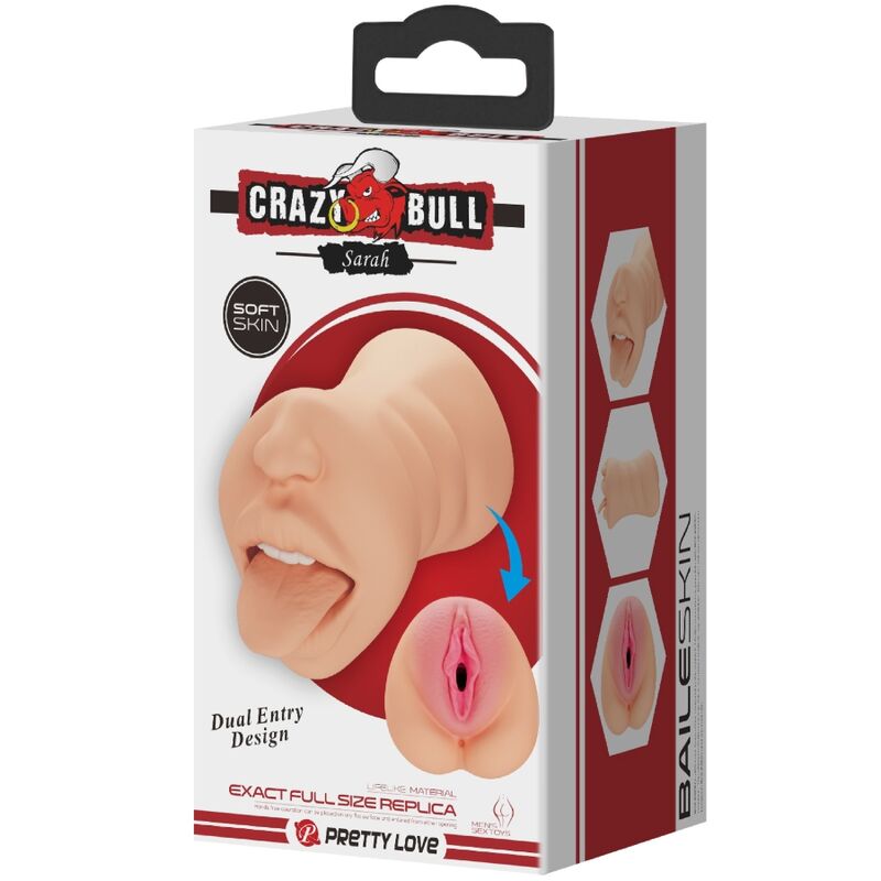 CRAZY BULL - MASTUBADOR EN FORME DE VAGIN SARAH DOUBLE ENTRÉE – Image 7