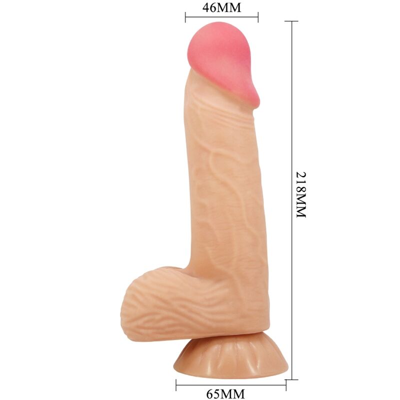 PRETTY LOVE - SÉRIE SLIDING SKIN GODE RÉALISTE AVEC VENTOUSE SLIDING SKIN 20,6 CM – Image 2
