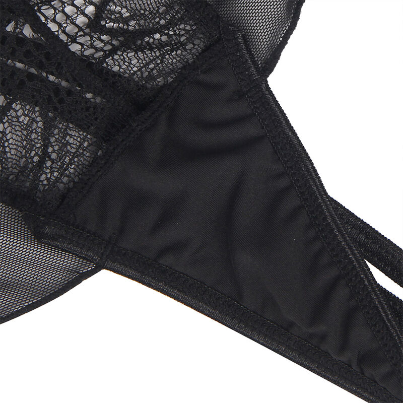 SUBBLIME - TEDDY CUELLO HALTER ESPALDA DESCUBIERTA ENCAJE NEGRO S/M – Image 6