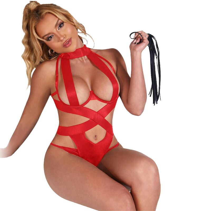 SUBBLIME - BODY HALTER SEXY CON ARNES ROJO S/M – Image 2