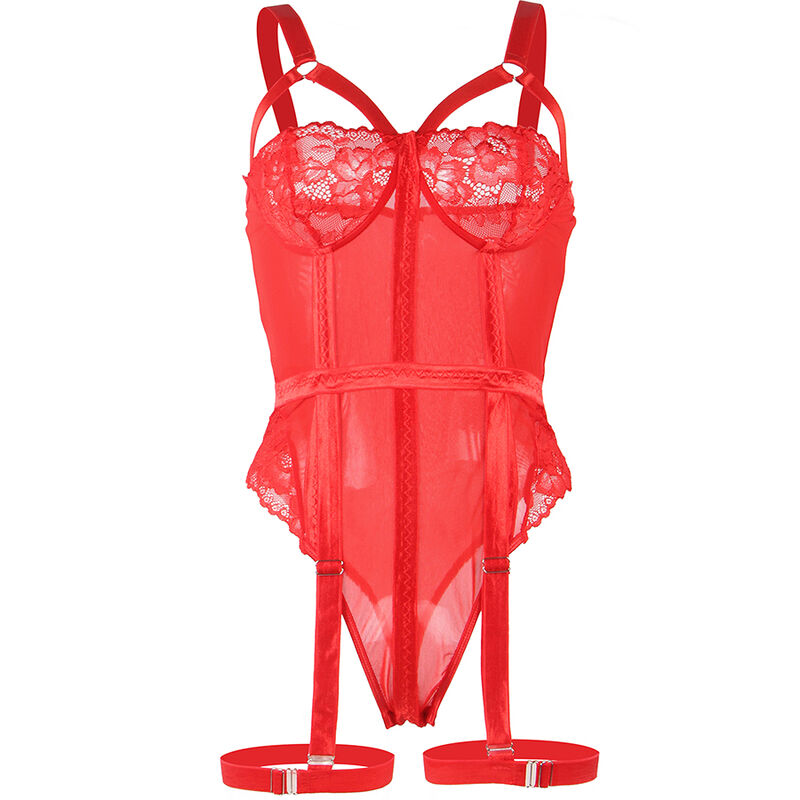SUBBLIME - TEDDY CON LIGUERO DETALLE TIRAS PECHO ROJO S/M – Image 12