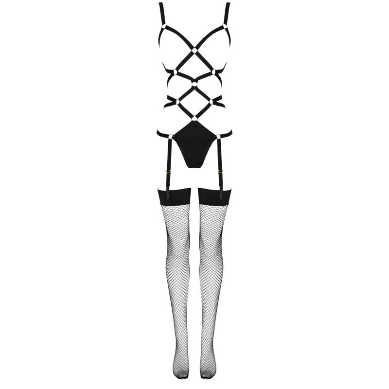 LIVCO CORSETTI FASHION - THIARA LC 20213 SET BODY + MEDIAS NEGRO S/M – Image 6