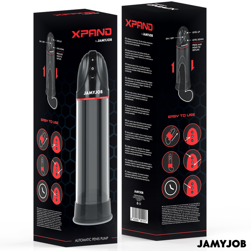 JAMYJOB - POMPE AUTOMATIQUE XPAND 3 NIVEAUX DASPIRATION GRIS – Image 3