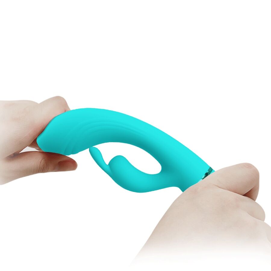 PRETTY LOVE - VIBRATEUR SCOCCO LAPIN TURQUOISE – Image 5