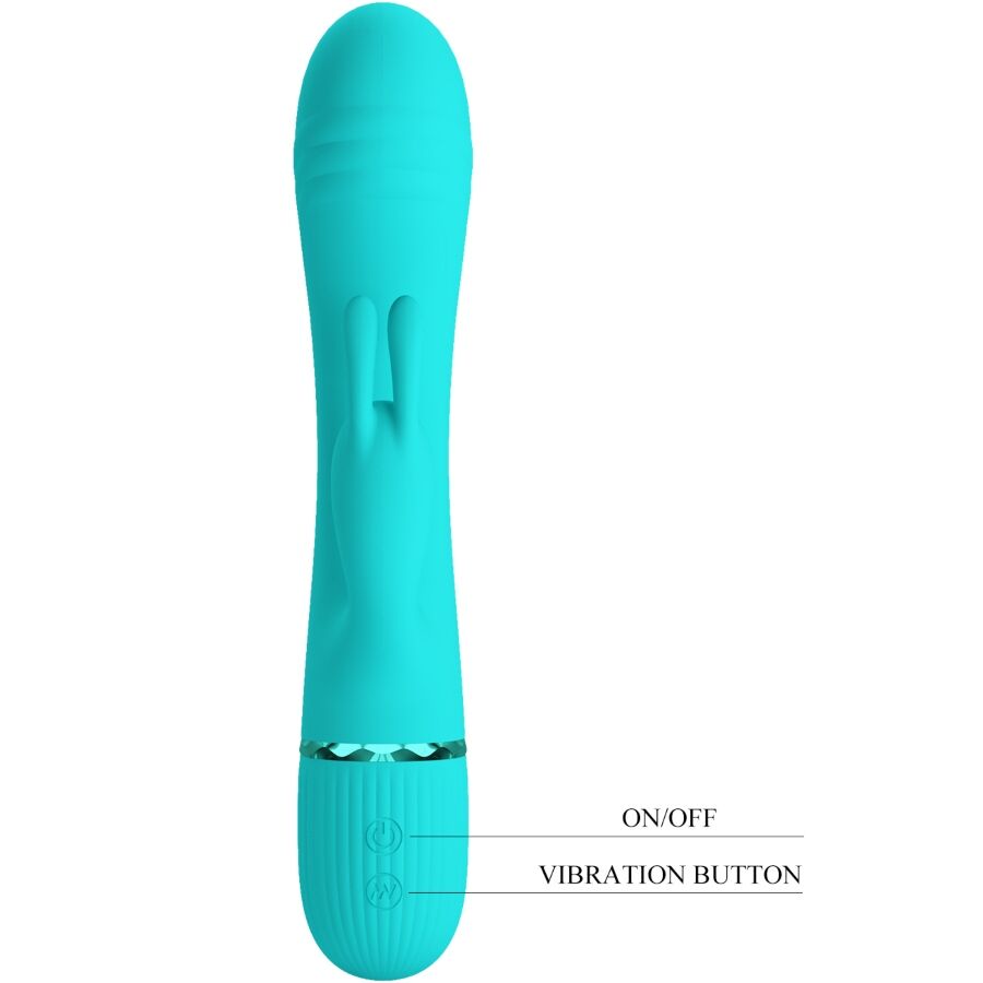 PRETTY LOVE - VIBRATEUR SCOCCO LAPIN TURQUOISE – Image 8