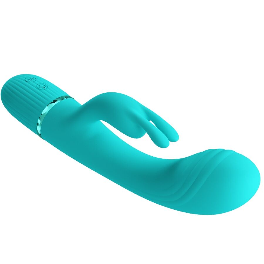 PRETTY LOVE - VIBRATEUR SCOCCO LAPIN TURQUOISE – Image 10