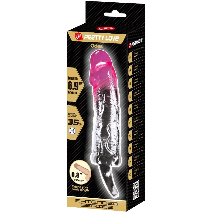 PRETTY LOVE - ODES GAINE DAGRANDISSEMENT RÉALISTE DE 2 CM POUR PÉNIS ROSE – Image 5