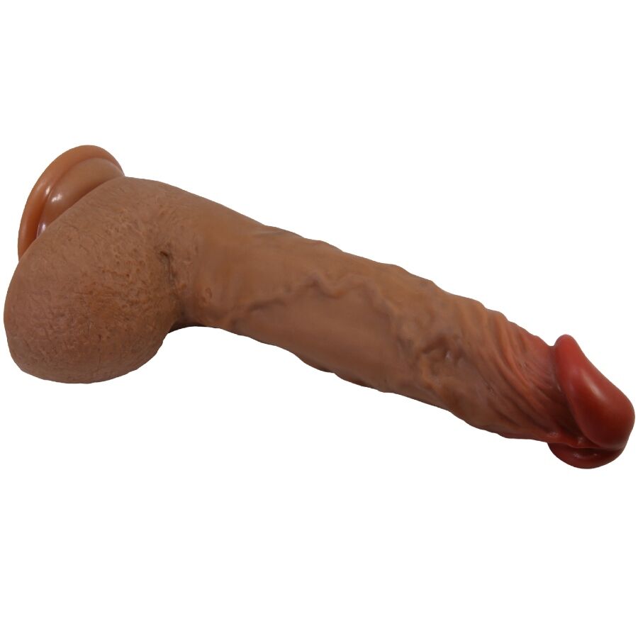BAILE - MAGNIFIQUE VIBRATEUR RÉALISTE WILKS 5 RÉGLAGES 25 CM MULATO – Image 4