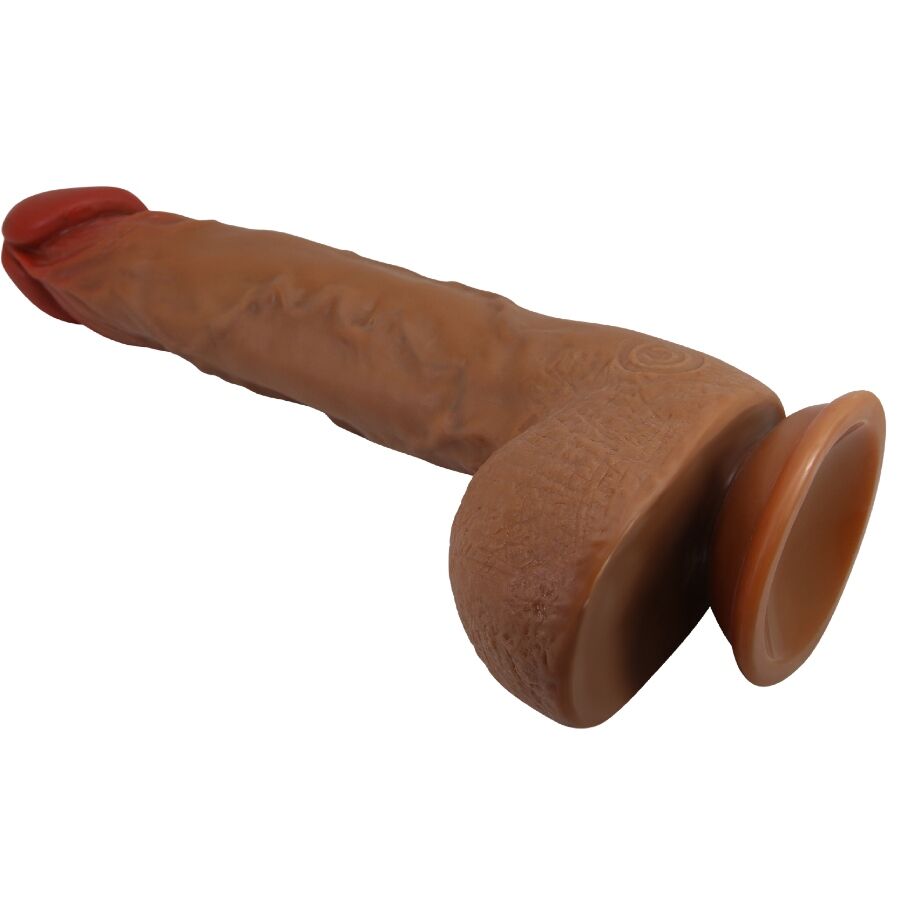 BAILE - MAGNIFIQUE VIBRATEUR RÉALISTE WILKS 5 RÉGLAGES 25 CM MULATO – Image 5