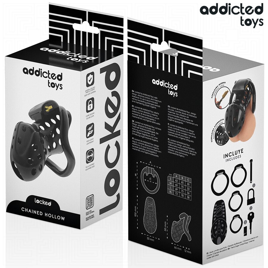 ADDICTED TOYS LOCKED - À PÉNIS CREUSE ENCHAÎNÉE 10,5 CM – Image 5