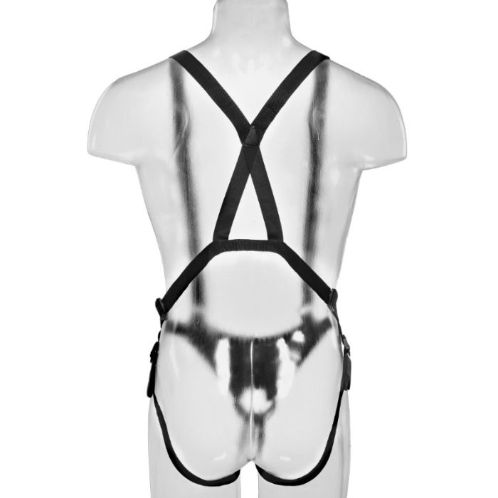 KING COCK - STRAP-ON AVEC GODE CREUX 28 CM ET SANGLES COULEUR CHAINE – Image 5