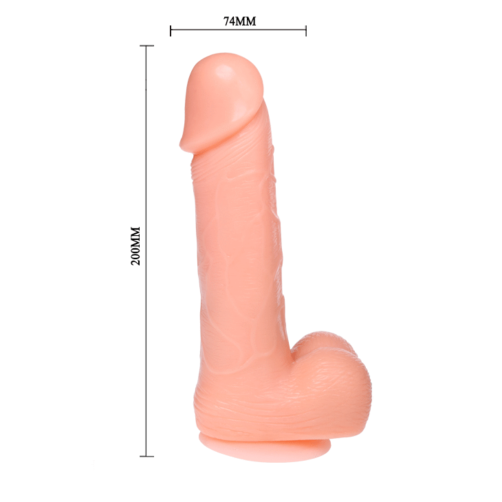 BAILE - GODE RÉALISTE DONG VIBRATION ET ROTATION 20 CM – Image 6