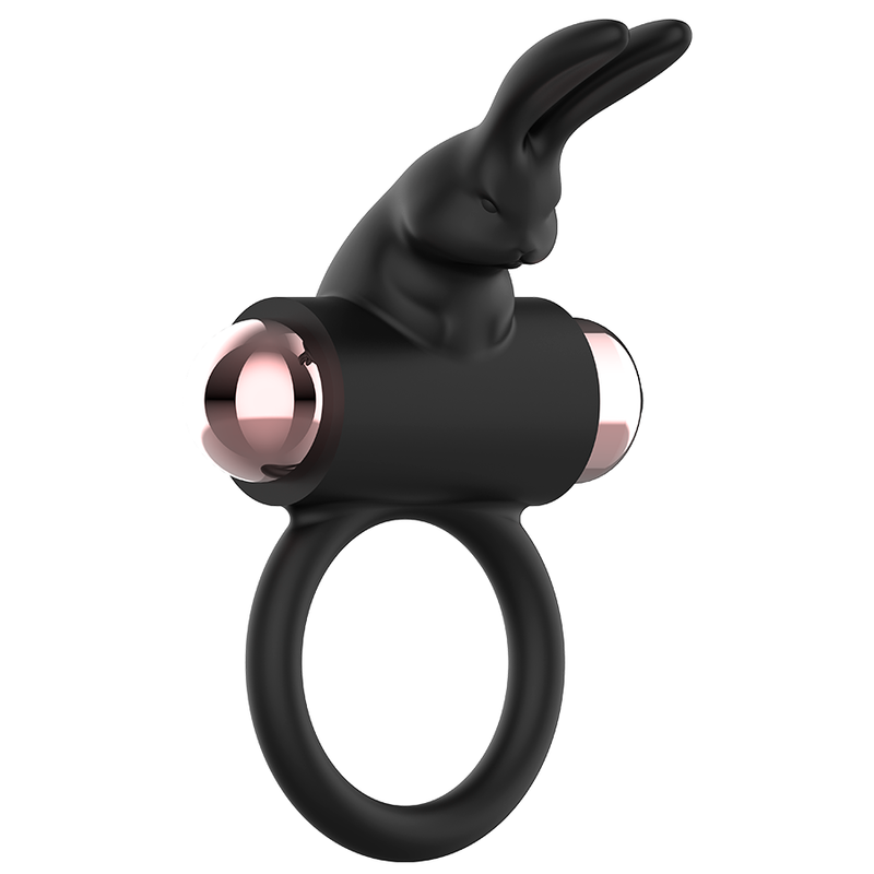 COQUETTE CHIC DESIRE - COCKRING AVEC VIBRATEUR NOIR/ OR – Image 8