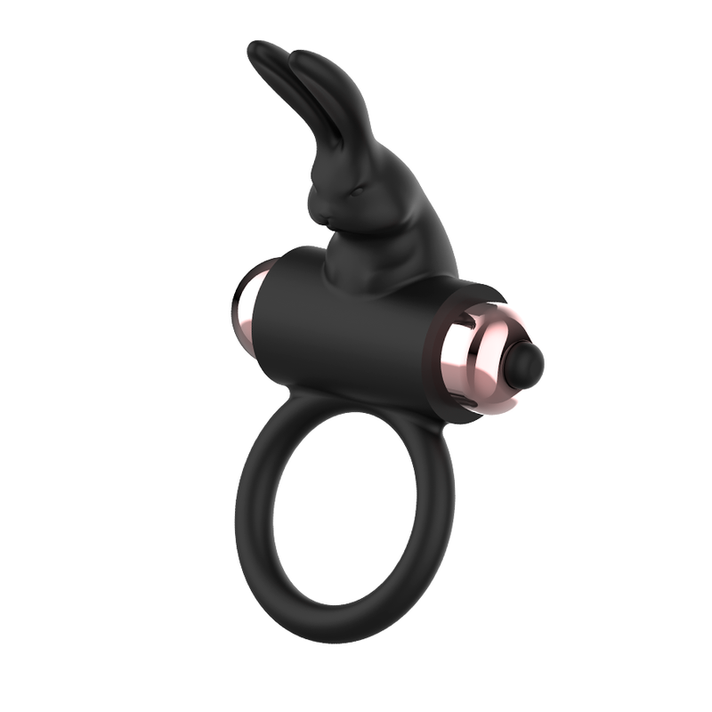 COQUETTE CHIC DESIRE - COCKRING AVEC VIBRATEUR NOIR/ OR – Image 9