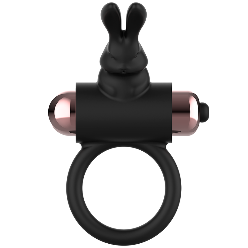 COQUETTE CHIC DESIRE - COCKRING AVEC VIBRATEUR NOIR/ OR – Image 3