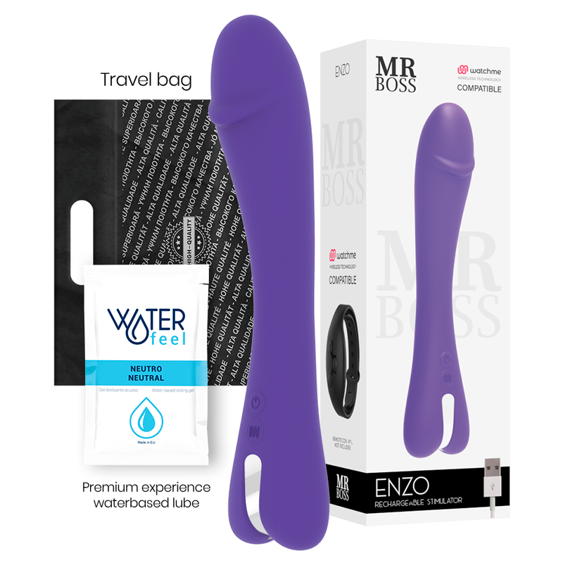 MR BOSS - ENZO VIBROMASSEUR + TÉLÉCOMMANDE WATCHME – Image 2