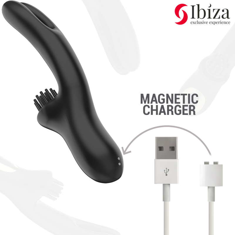 IBIZA - VIBRATEUR CLITORIALE MULTICELLULAIRE À BROSSAGE RABITT HI-TECH ET DOUBLE ONDES – Image 5