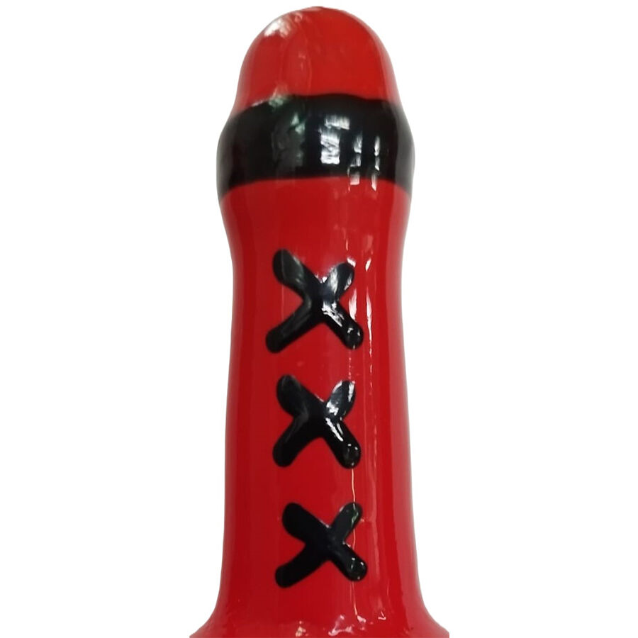 CONDOMERIE - PRÉSERVATIFS FANTAISIE PEINTS À LA MAIN AMSTERDAM ROUGE