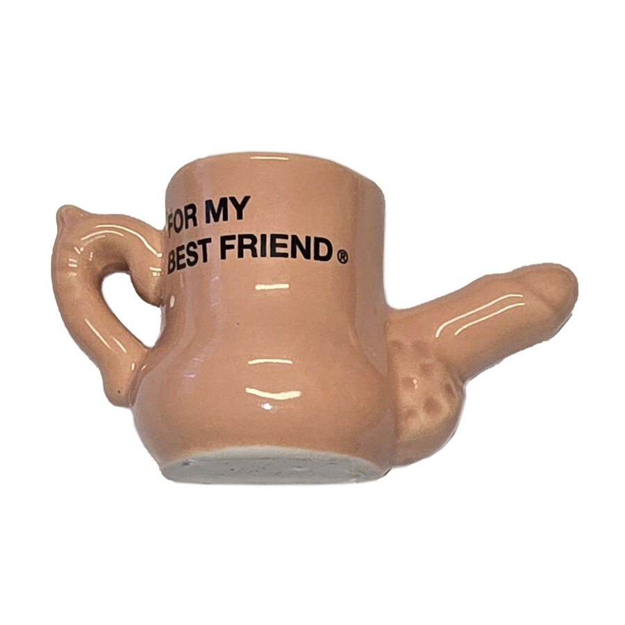 DIABLO PICANTE  MUG AIMANT EN CÉRAMIQUE AVEC PÉNIS EN SURÉLEVAGE « POUR MON MEILLEUR AMI »