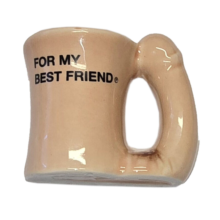 DIABLO PICANTE  MUG AIMANT EN CÉRAMIQUE AVEC ANSE EN FORME DE PÉNIS « POUR MON MEILLEUR AMI »