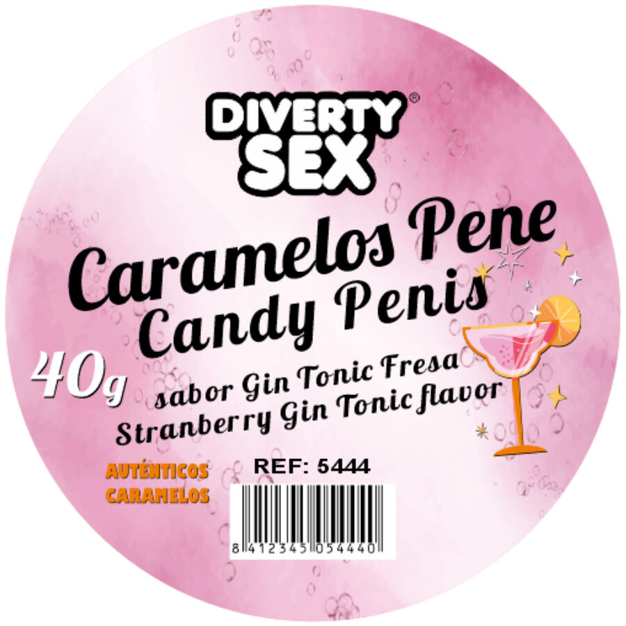 DIABLO PICANTE - 20 BONBONS PÉNIS À LA SAVEUR GIN  TONIC