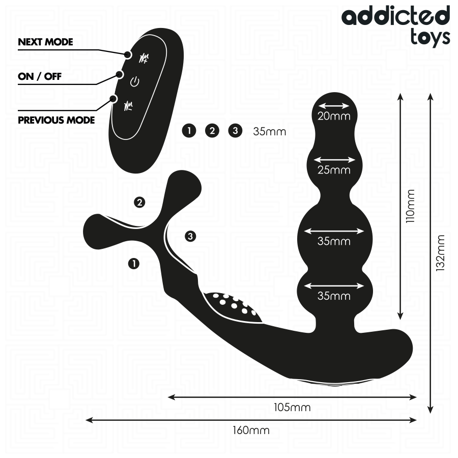 ADDICTED TOYS - MASSEUR DE PROSTATE ROTATIF À TÉLÉCOMMANDE – Image 6