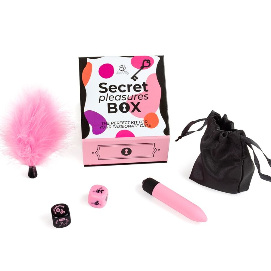 SECRET PLAY - COFFRET DE PLAISIRS POUR COUPLES : DÉS + BALLE VIBRANTE + STYLO À PLUME – Image 2