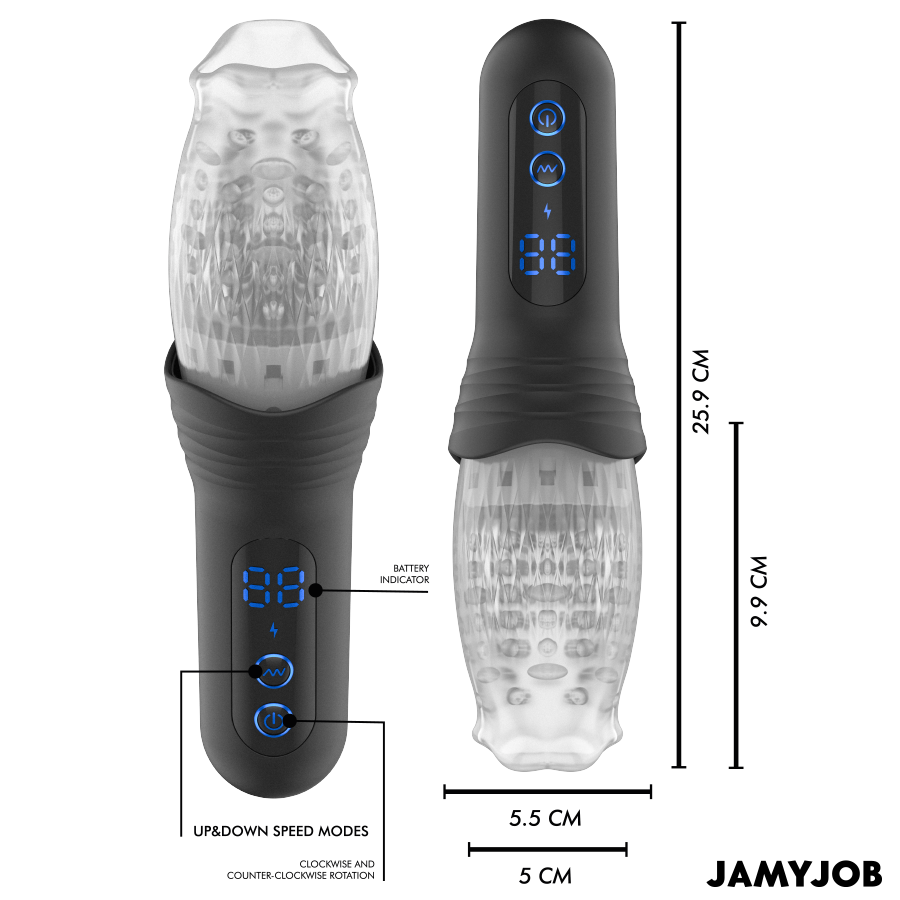 JAMYJOB - MASTURBATEUR BLOW-R AVEC MOUVEMENT DE POUSSÉE ET DE ROTATION – Image 7